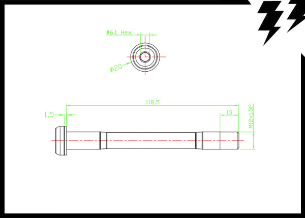 E-THRU ROAD FRONT THRU AXLE | MT ZOOM