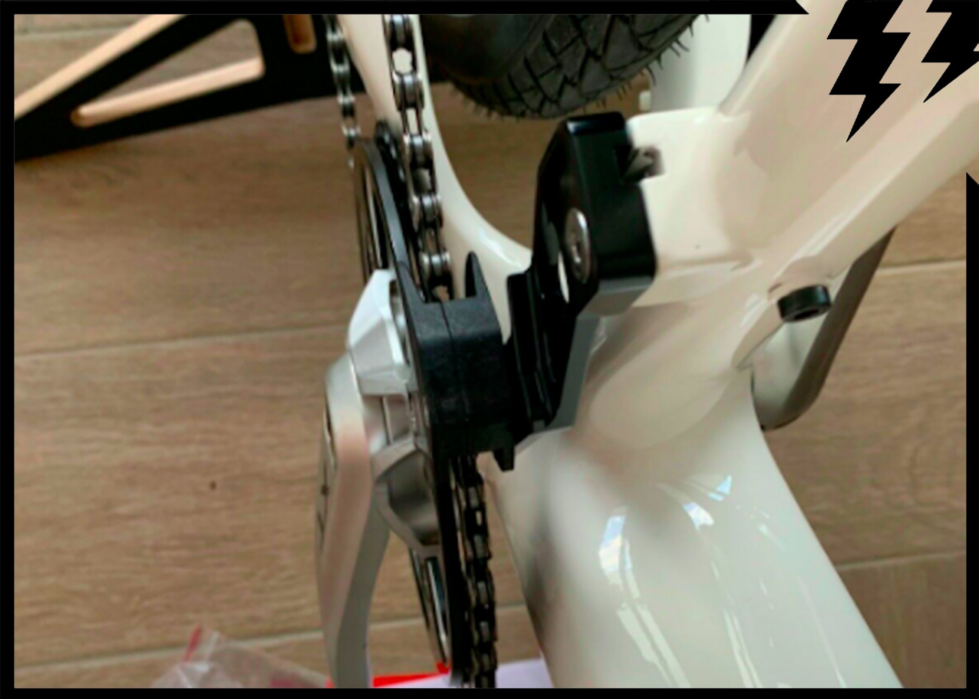 chain guide gravel bike BRAZE ON CHAIN GUIDE