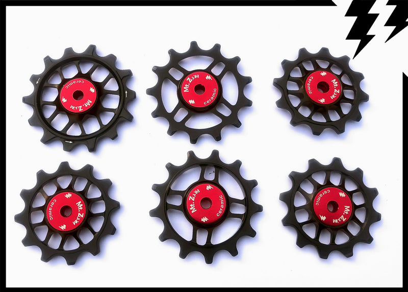 13t ceramic jockey wheels / pulleys for Shimano 12 speed