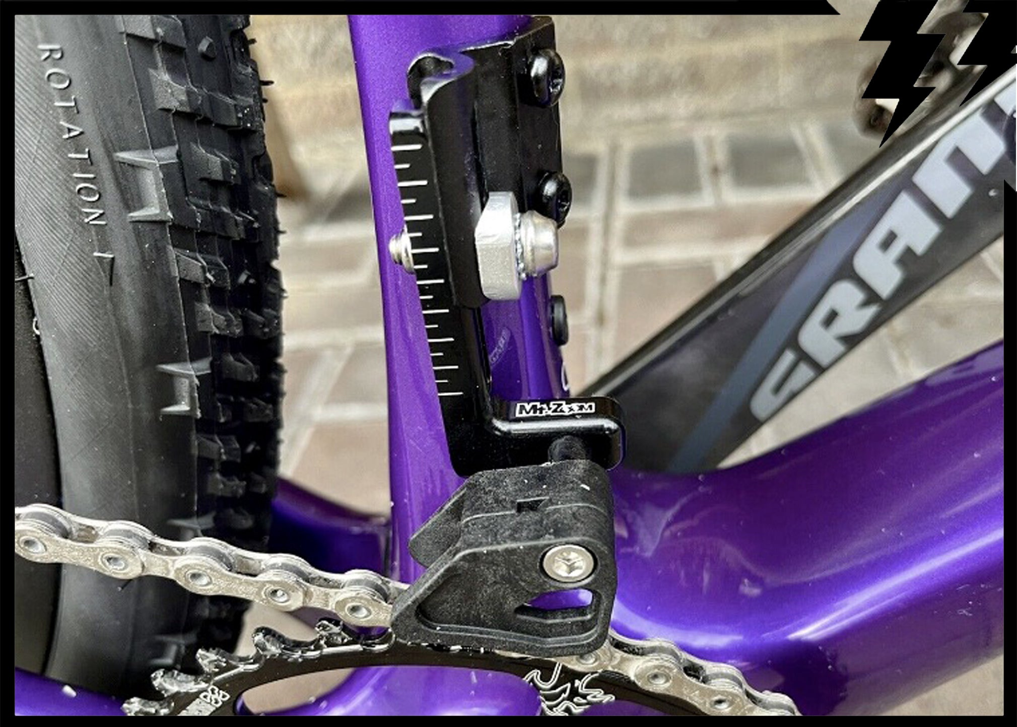 gravel bike chain guard BRAZE ON CHAIN GUIDE